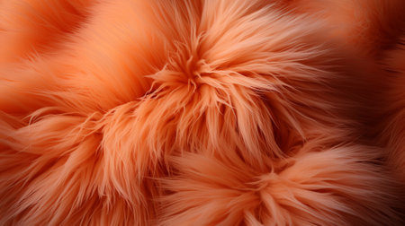 An intimate look at the vibrant orange fur of a curious and captivating animal, drawing you in with its soft texture and mesmerizing beautyの素材