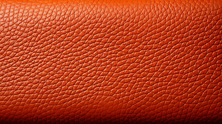 Vibrant shades of orange, red, and tan dance across the smooth leather surface of a luxurious sofa, inviting you to sink into its warmth and comfortの素材