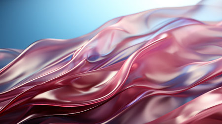 A dynamic display of fluidity and femininity, captured in a swirl of soft pink fabricの素材