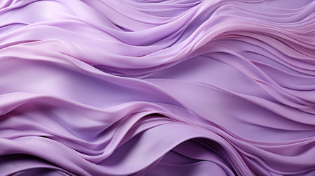 A close-up of flowing, wrinkled purple fabric made of silky material. The image captures the elegance and texture of the vibrant and draping materialの素材