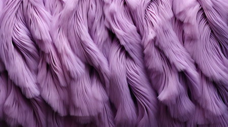 Close up shot of a textured purple fabric, made of lightweight material, crumpled and folded for a wrinkled effect. Deep and rich color creates a captivating visualの素材
