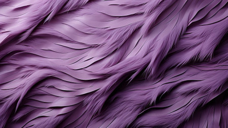 A vibrant purple sketch of abstract feathers, capturing the delicate beauty and intricate details of natureの素材