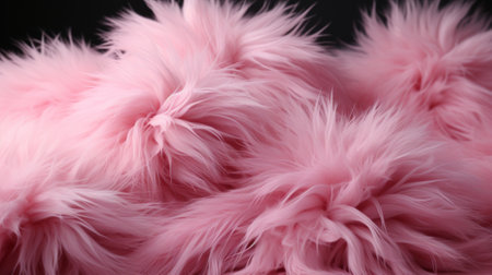 A soft, warm scarf made of delicate pink fur, perfect for keeping cozy on chilly daysの素材