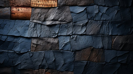 An intricate blend of brick and stone creates a strong and timeless building, evoking a sense of strength and resilienceの素材