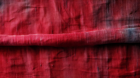 The deep maroon fabric lay in a soft pile, its sharp crease hinting at a story yet to be unfoldedの素材