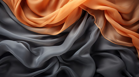 A stunning silk fabric captures the elegance and delicacy of clothing in a mesmerizing close-upの素材