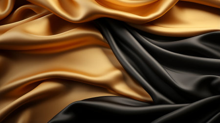 Captivating textures of delicate silk and lustrous satin intertwine, embodying the elegance and luxury of high-end clothingの素材