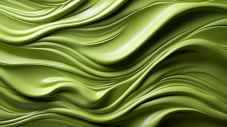 A mesmerizing abstract design, resembling rolling waves of emerald fabric, evoking feelings of calmness and movementの素材