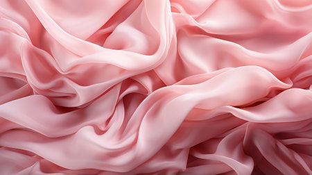 A delicate bouquet of blooming lilac and peach roses adorns a soft pink fabric, evoking feelings of femininity and elegance in this stunning close-up shotの素材