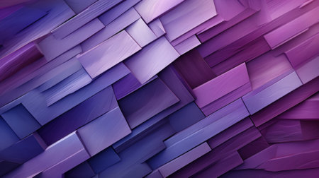 A vibrant display of colorfulness, with a mix of electric blue and lilac hues creating an abstract art piece of purple and blue rectangles captured in a striking imageの素材