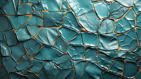 An intricate mosaic of fragmented lines and shattered shapes evokes a sense of beauty in the chaos of a broken realityの素材