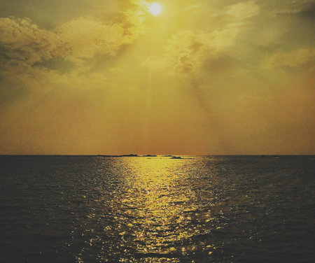 Let the sorrows drown in the sea