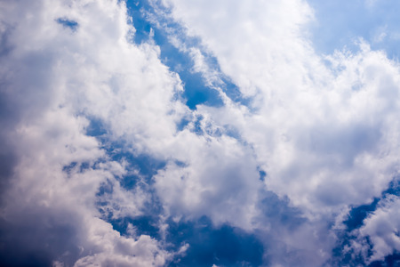 Clouds in the blue skyの写真素材