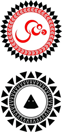 Illustrator of Taiwan aboriginal totemのイラスト素材
