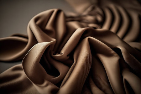 brown satin fabric as a background, close-up, macroの素材