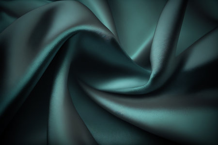 Smooth elegant green silk or satin luxury cloth texture can use as abstract background. Luxurious background designの素材