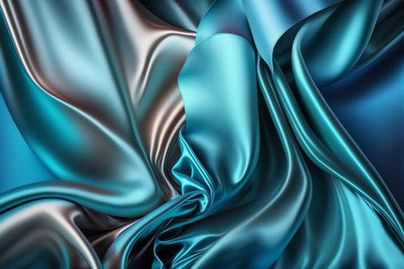 abstract background luxury cloth or liquid wave or wavy folds of grunge silk textureの素材
