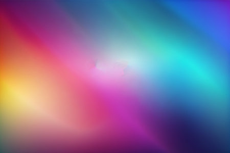 abstract rainbow background with some smooth lines in it and some spots on itの素材