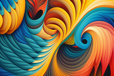 Abstract colorful background with swirls. Vector illustration. Eps 10.の素材