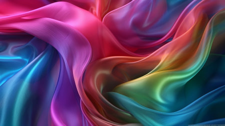 abstract background with smooth lines in blue, purple and pink colorsの素材