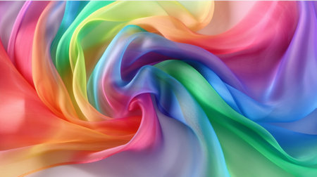 abstract background of colored silk or satin. 3d renderingの素材