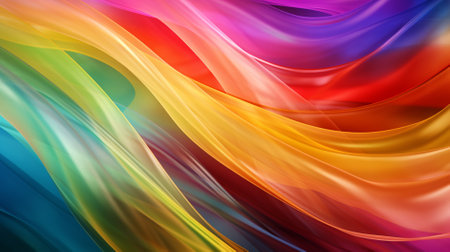 abstract background with smooth lines in rainbow colors, eps10の素材