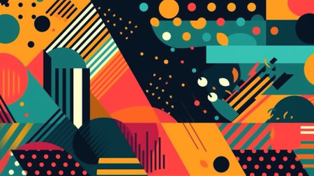 Abstract background with geometric elements. Vector Illustration. Eps 10.の素材