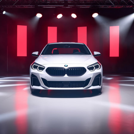 Geneva Motor Show in Geneva, Switzerland.の素材