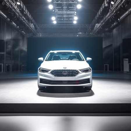 Frankfurt International Motor Show 2016 (IAA) in the Messe Frankfurt.の素材
