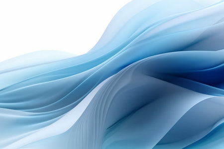 abstract blue background with smooth lines in it, like waves on waterの素材
