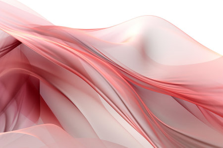 abstract background with smooth lines in red and white colors for art projectsの素材