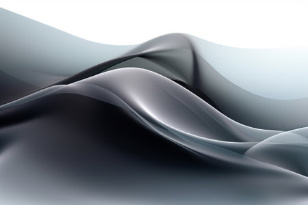Abstract wavy background. 3d rendering, 3d illustration.の素材