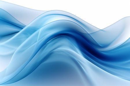 abstract blue background with some smooth lines in it (see more in my portfolio)の素材