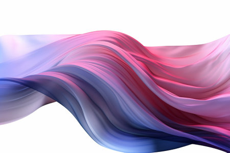 abstract background with smooth wavy lines in pink and blue colorsの素材