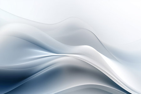 abstract background with smooth lines in gray and white colors, computer generated imagesの素材