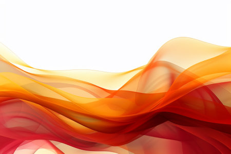 abstract background with smooth lines in orange and red colors, vector illustrationの素材