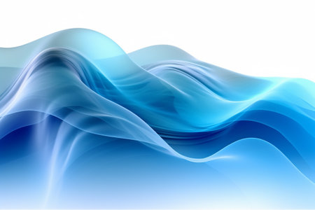 abstract blue background with smooth lines, vector art illustration eps10の素材