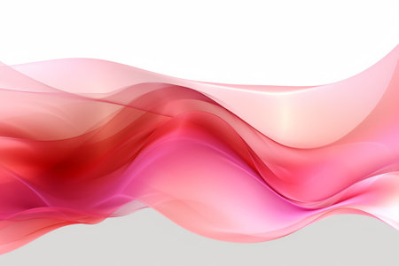 abstract background with smooth lines in pink, red and white colorsの素材