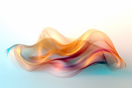 abstract colorful background with smooth flowing lines, futuristic wavy illustrationの素材