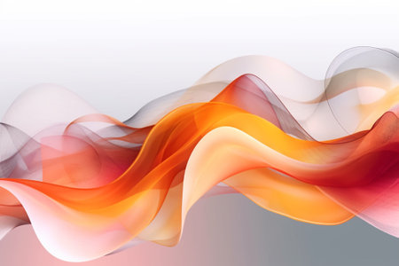 Abstract colorful background. Vector illustration. Red, orange and white colors.の素材
