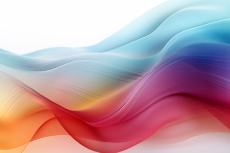 abstract colorful background with smooth wavy lines. Vector illustration.の素材