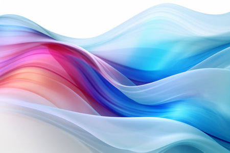 abstract background with smooth lines in blue, pink and white colorsの素材