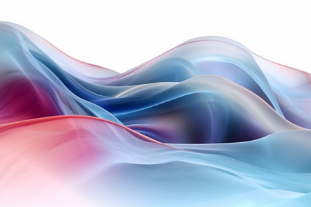 abstract background with smooth lines in blue, red and white colorsの素材