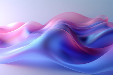 abstract wavy background. 3d rendering, 3d illustration.の素材