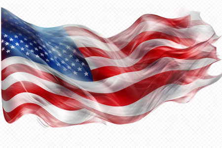 American Flag, United States of America, patriotic background. Vector illustrationの素材