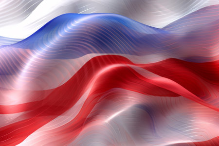 Colorful abstract background with the flag of the United States of Americaの素材