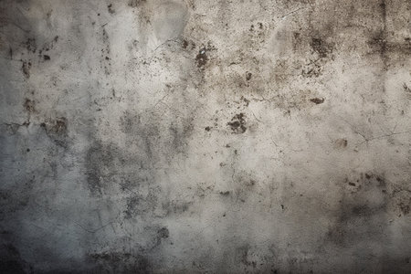 Grunge background of old rustic wall covered with gray stuccoの素材