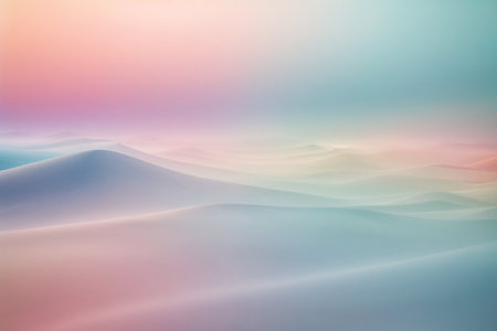 Abstract background of sand dunes with pink and blue colors, tonedの素材
