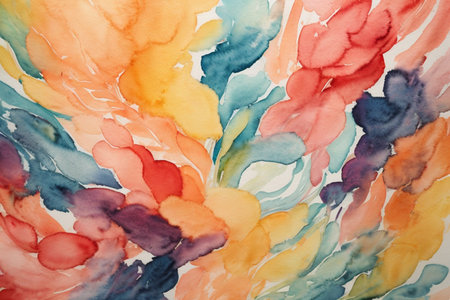 Abstract watercolor background. Hand-drawn illustration. Watercolor painting.の素材