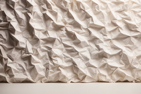 Crumpled paper background. Crumpled sheet of paper.の素材